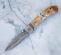 Нож Складной №3 из ламинированной стали купить на сайте koval-knife.shop