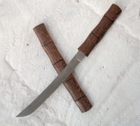 Вакидзаси из булатной стали купить на сайте koval-knife.shop