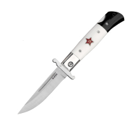 Складная Финка-мини из стали N690 купить на сайте koval-knife.shop
