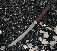 Вакидзаси из булатной стали купить на сайте koval-knife.shop