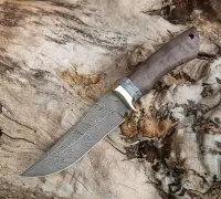 Нож Клыч из дамасской стали купить на сайте koval-knife.shop
